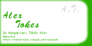 alex tokes business card